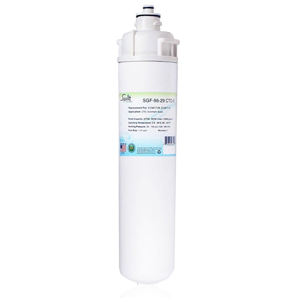 Replacement water filter for Everpure EV9617-26, EV9617-21